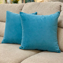 Load image into Gallery viewer, Teal Velvet Pillow
