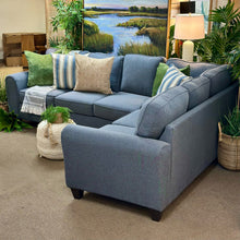 Load image into Gallery viewer, 2PC Denim Blue Sectional
