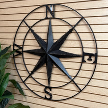 Load image into Gallery viewer, Metal Compass Art

