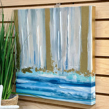 Load image into Gallery viewer, Blue/Gold Canvas Abstract I
