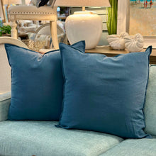 Load image into Gallery viewer, Blue Linen Pillow
