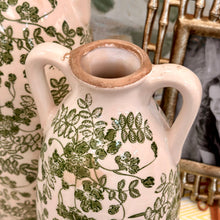 Load image into Gallery viewer, SM Green/Ivory Flower Vase
