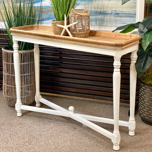 Natural & White Console