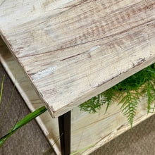 Load image into Gallery viewer, Rustic Wood/Metal Side Table
