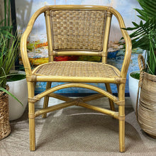 Load image into Gallery viewer, Wood &amp; Rattan Arm Chair
