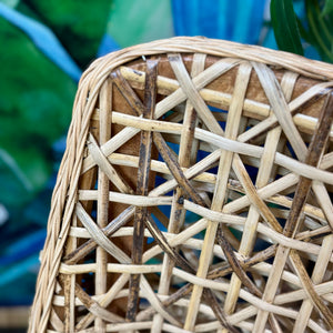 Wood & Rattan Dining Chair