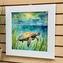 Load image into Gallery viewer, Blue/Green Sea Turtle II
