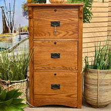 Load image into Gallery viewer, Wood Filing Cabinet
