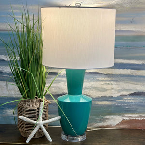 Turquoise Ceramic Lamp