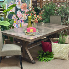 Load image into Gallery viewer, Grey Trestle Dining Table
