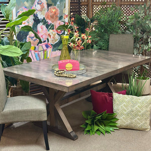 Grey Trestle Dining Table