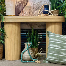 Load image into Gallery viewer, Oval Rattan Console

