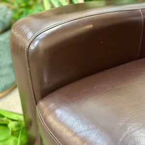 Basset Mocha Leather Recliner
