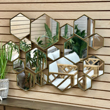 Load image into Gallery viewer, World Market Honeycomb Mirror
