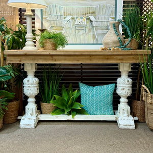 Rustic Pillar Console