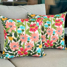 Load image into Gallery viewer, Floral Outdoor Pillow
