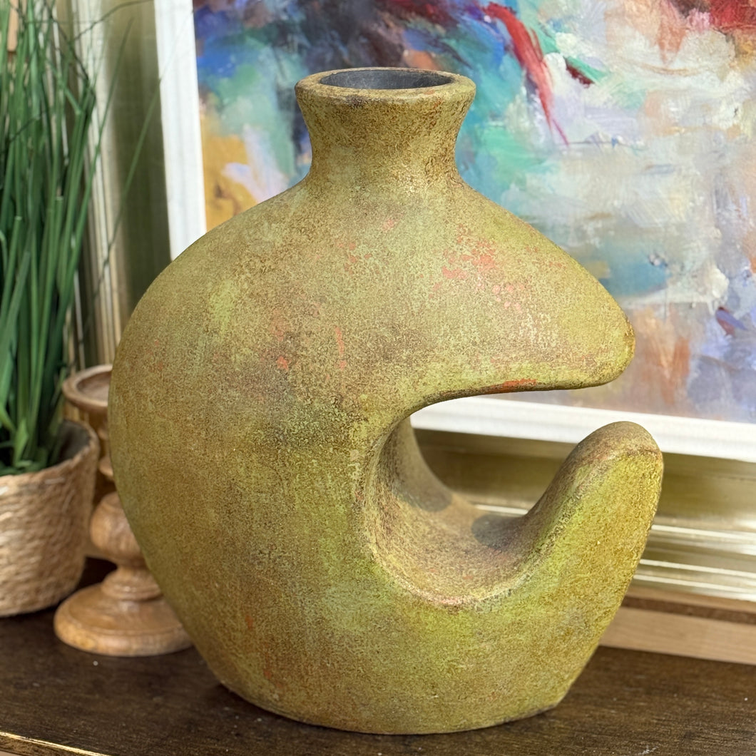 Green Abstract Vase