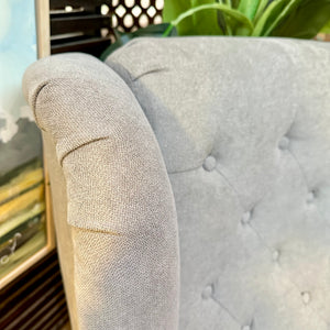 Grey Wingback Chair