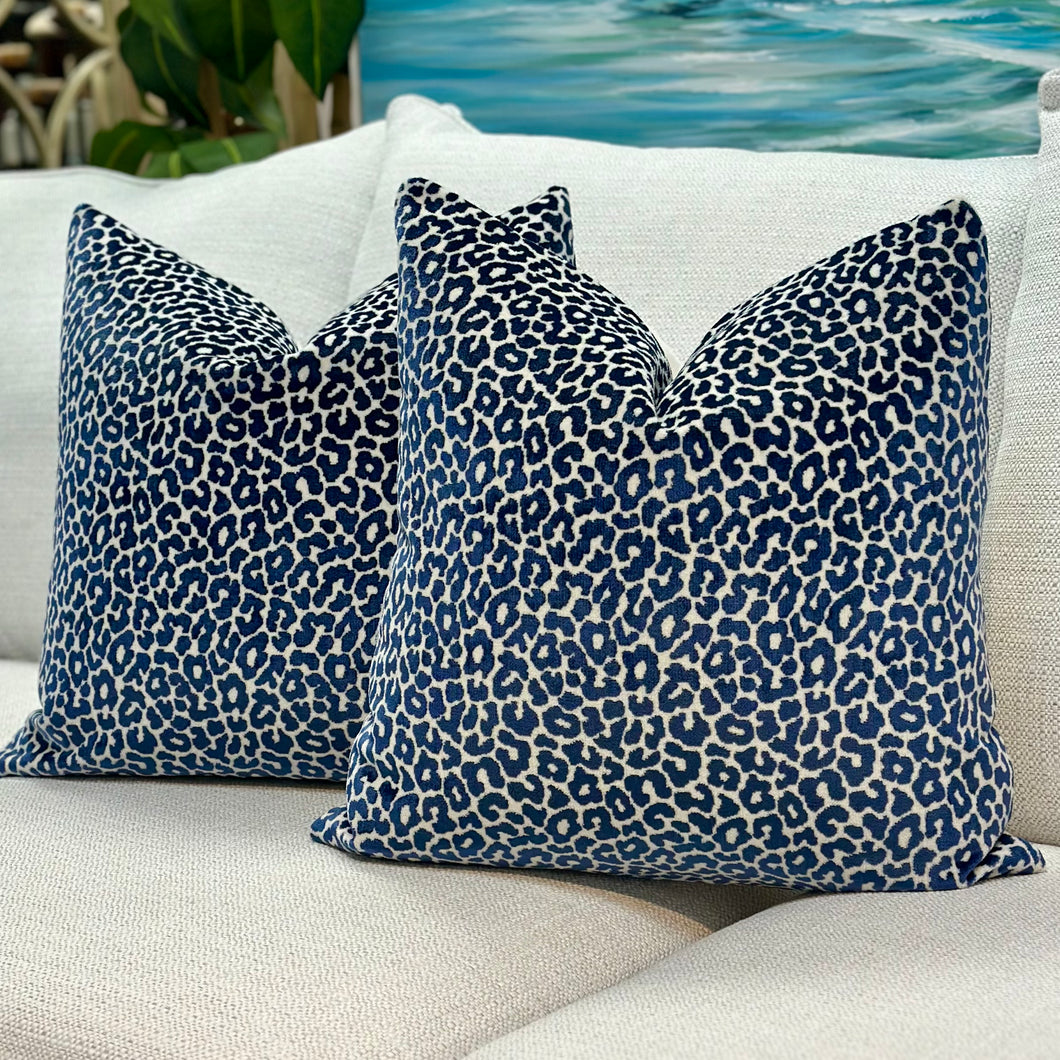 Schumacher Leopard Down Pillow
