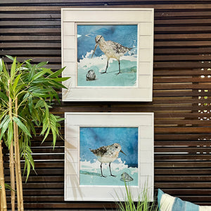 Glass Framed Sandpiper II