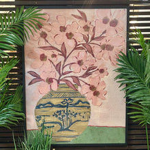 Load image into Gallery viewer, Pink Flowers In Vase Art
