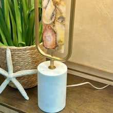 Load image into Gallery viewer, Gold/Agate Lamp
