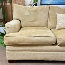 Load image into Gallery viewer, Mitchell Gold + Bob Williams Gold Sofa
