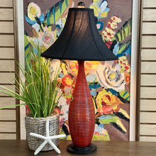 Load image into Gallery viewer, Red Textured Lamp
