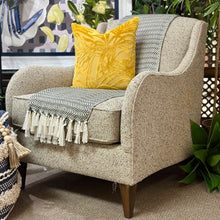 Load image into Gallery viewer, Ivory/Mocha Accent Chair
