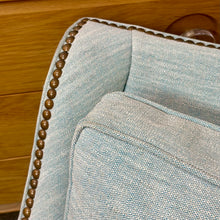 Load image into Gallery viewer, CR Laine Pale Aqua Swivel Chair
