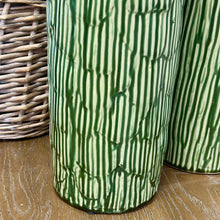 Load image into Gallery viewer, MED Green Textured Vase
