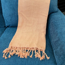 Load image into Gallery viewer, Pink Throw w/Fringe
