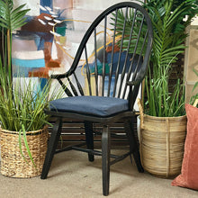 Load image into Gallery viewer, Black Armed Dining Chair
