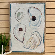 Load image into Gallery viewer, Shell Art on Burlap I
