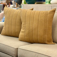 Load image into Gallery viewer, Mustard Textured Pillow
