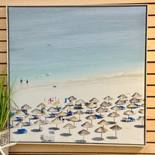 Load image into Gallery viewer, Umbrellas On Beach Art
