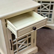 Load image into Gallery viewer, Antique Cream Chairside Table
