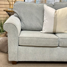 Load image into Gallery viewer, Grey Rolled Arm Loveseat
