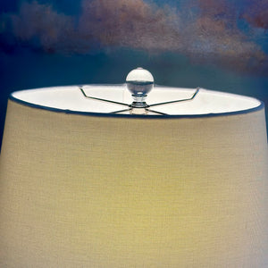 Blue Swirl Lamp