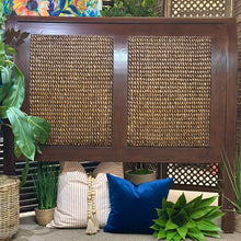 Load image into Gallery viewer, Queen Wood/Woven Headboard
