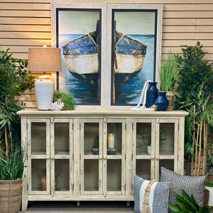 Rustic Ivory 6DR Cabinet
