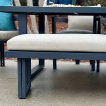 Load image into Gallery viewer, Set/6 Outdoor Grey Dining Set
