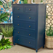 Load image into Gallery viewer, Navy Tall Dresser
