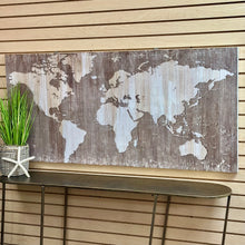 Load image into Gallery viewer, Wooden World Map Art
