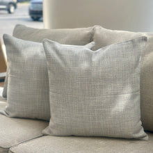Load image into Gallery viewer, Grey Tweed Outdoor Pillow
