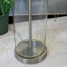 Load image into Gallery viewer, Glass/Silver Lamp
