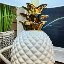 Load image into Gallery viewer, White Ceramic Pineapple Lamp
