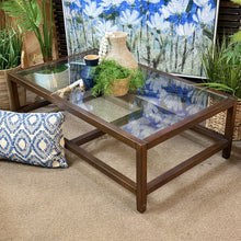 Load image into Gallery viewer, Large Glass Top Coffee Table
