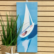 Load image into Gallery viewer, Blue Sailboat Canvas I
