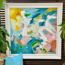 Load image into Gallery viewer, White Textured Frame Abstract
